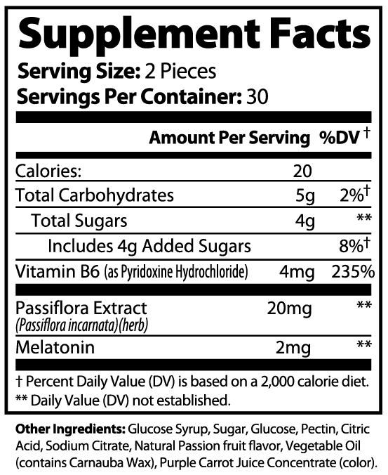 Sleep Well Gummies/ Gummies for sleeping well / Adult - Adult