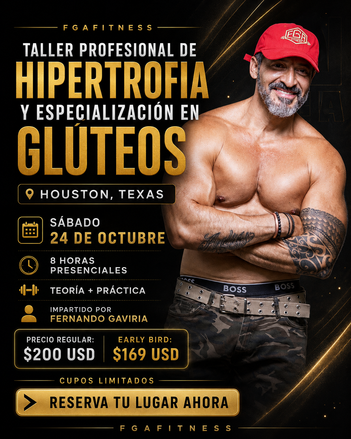 Taller Profesional de Hipertrofia y Especialización en Glúteos – Houston