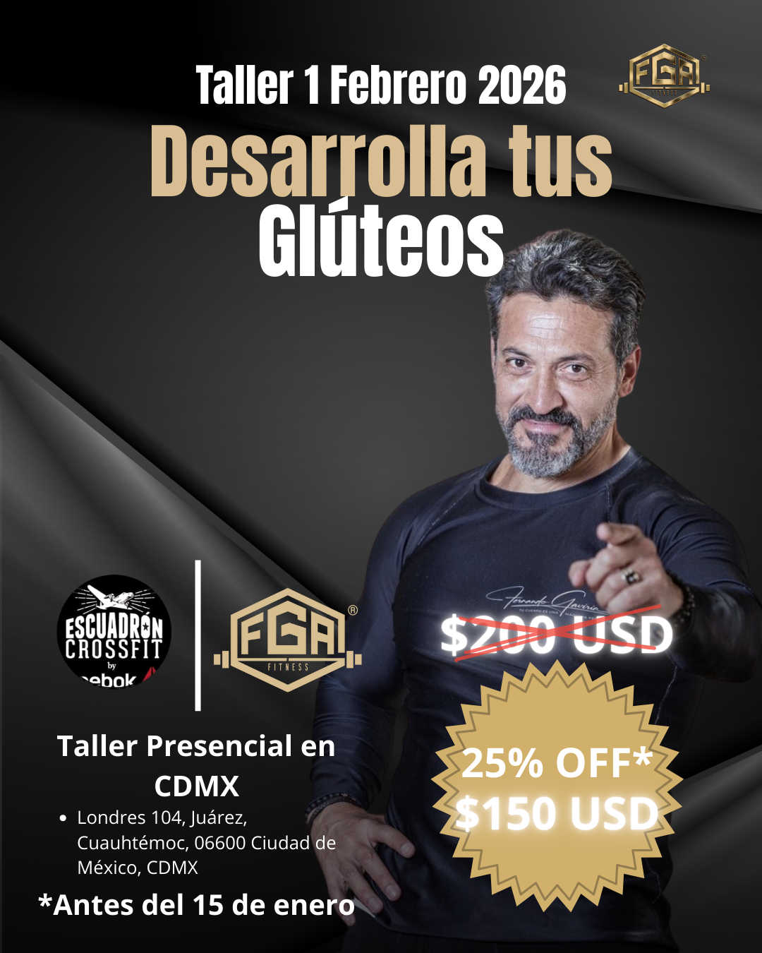 Taller Presencial CDMX Desarrolla tus Glúteos