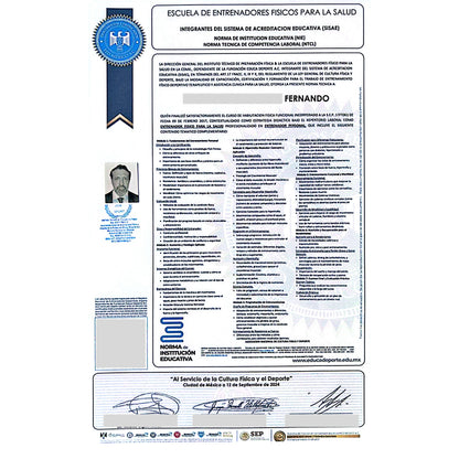 Certificación Nacional de Hipertrofia Muscular