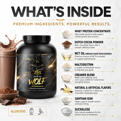 FGA Wolf - Mass Gainer Chocolate Milkshake