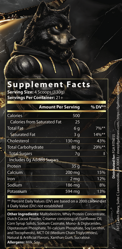 FGA Wolf - Mass Gainer Chocolate Milkshake