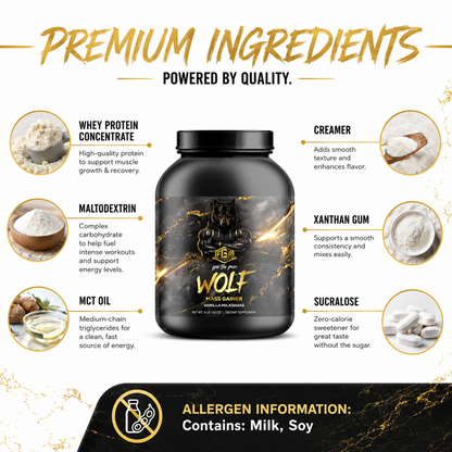 FGA Wolf - Mass Gainer Vanilla Milkshake