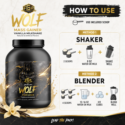 FGA Wolf - Mass Gainer Vanilla Milkshake