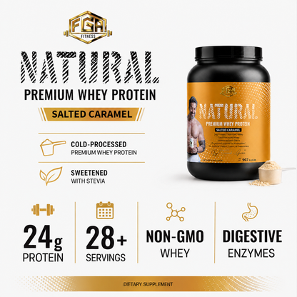 2lb Whey Natural Salted Caramel – 28 serv.