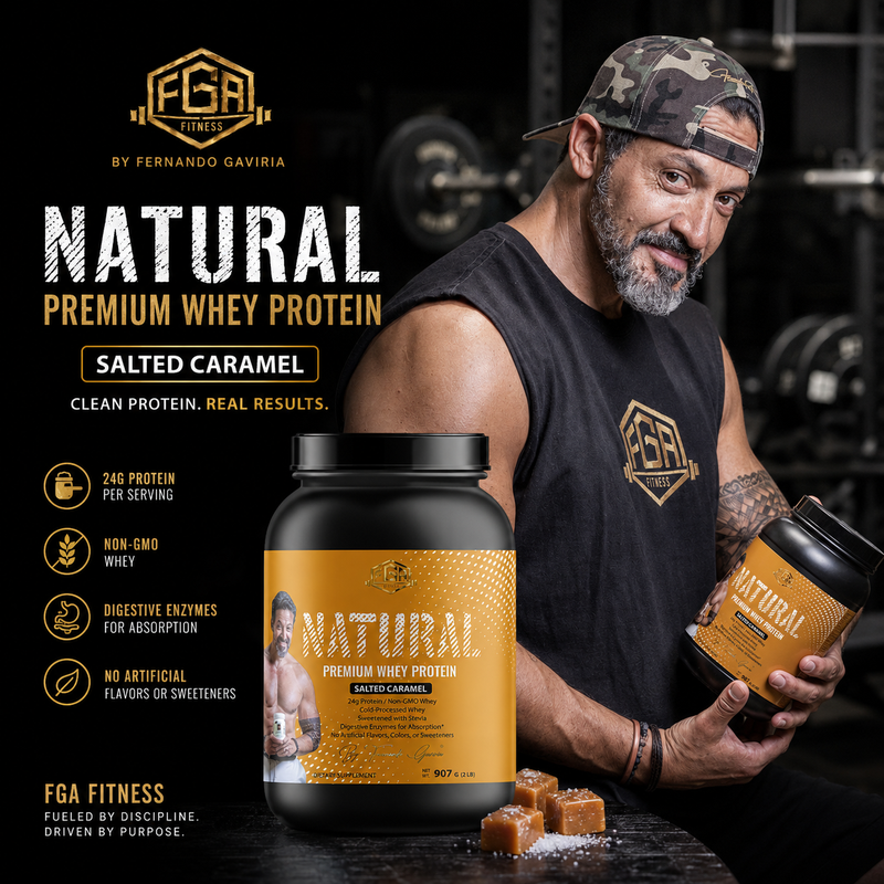 2lb Whey Natural Salted Caramel – 28 serv.