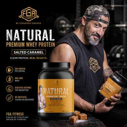 2lb Whey Natural Salted Caramel – 28 serv.