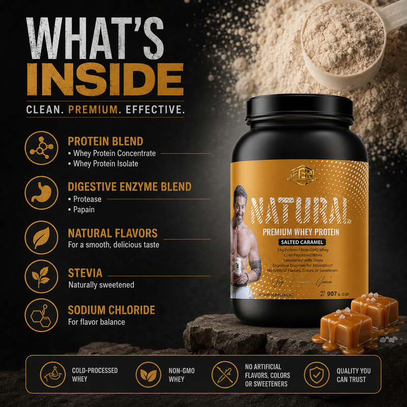 2lb Whey Natural Salted Caramel – 28 serv.