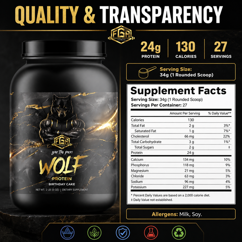 FGA Wolf - Protein Birthday Cake