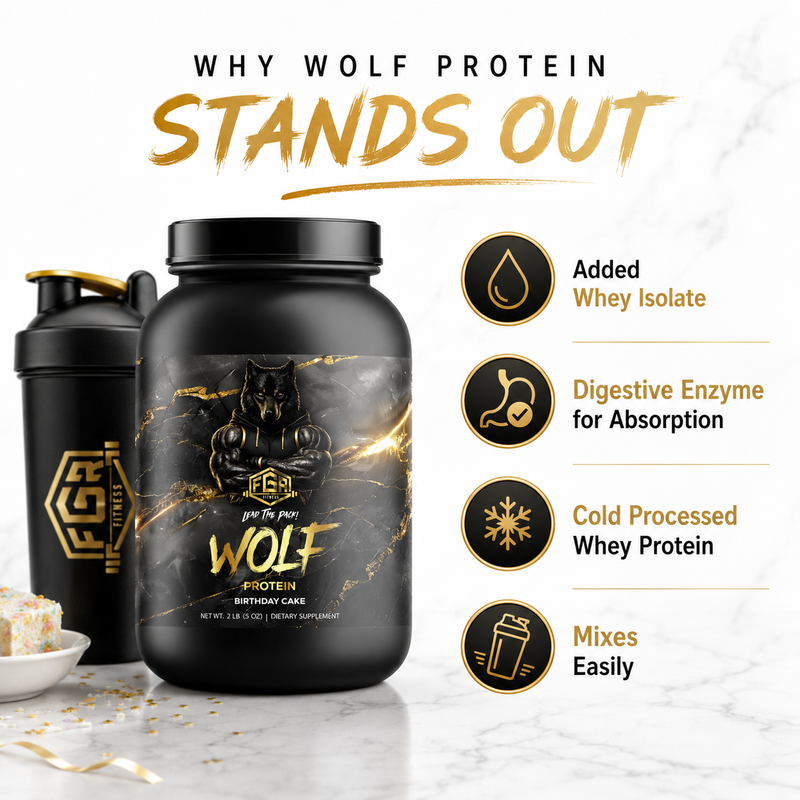 FGA Wolf - Protein Birthday Cake