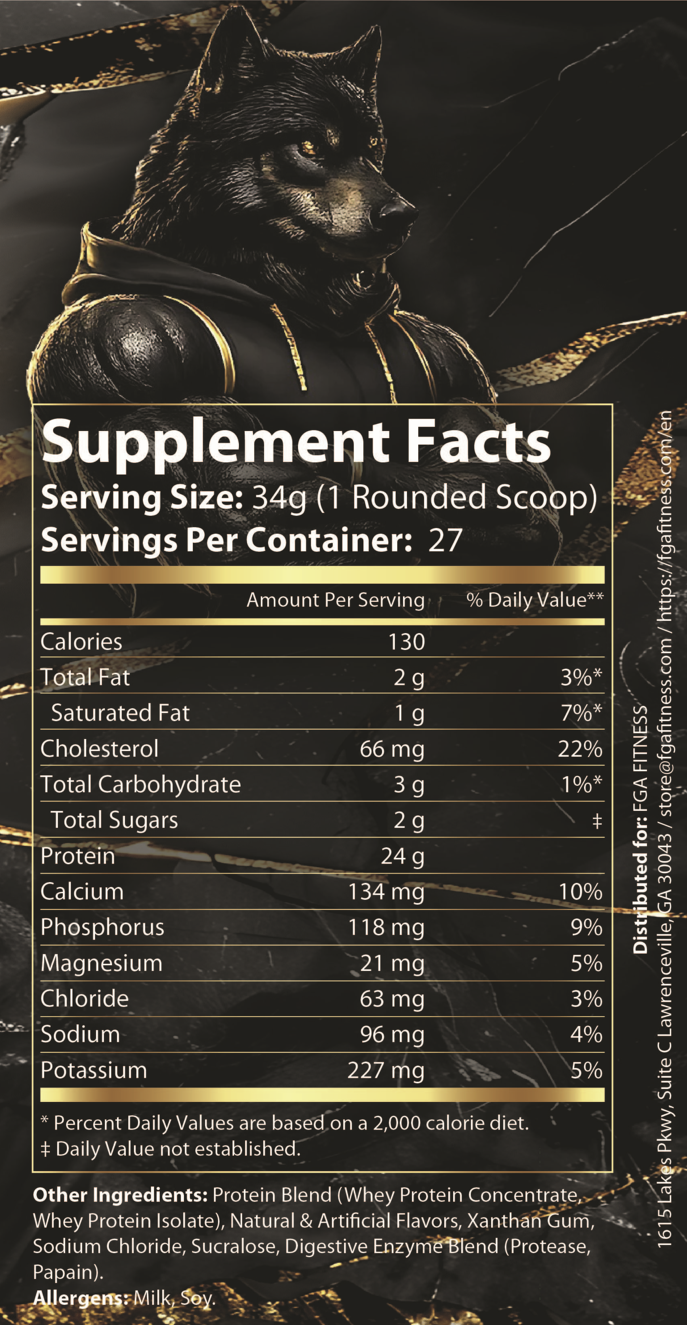 FGA Wolf - Protein Birthday Cake