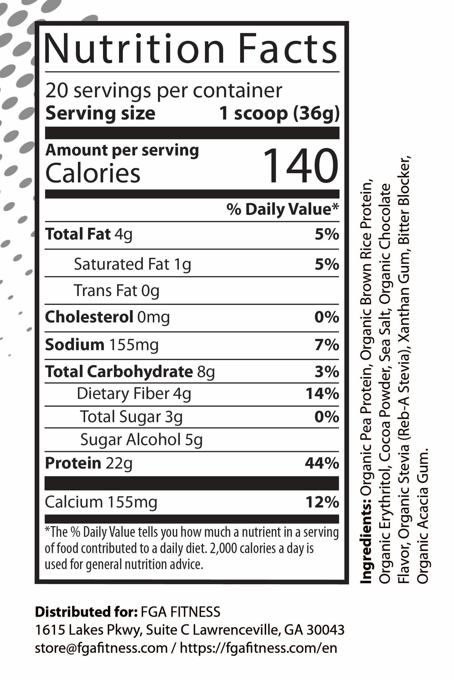 1.5lb Pure Vegan Protein Rich Chocolate