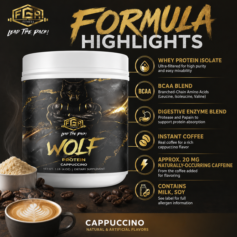 FGA Wolf - Whey Isolate Cappuccino Protein