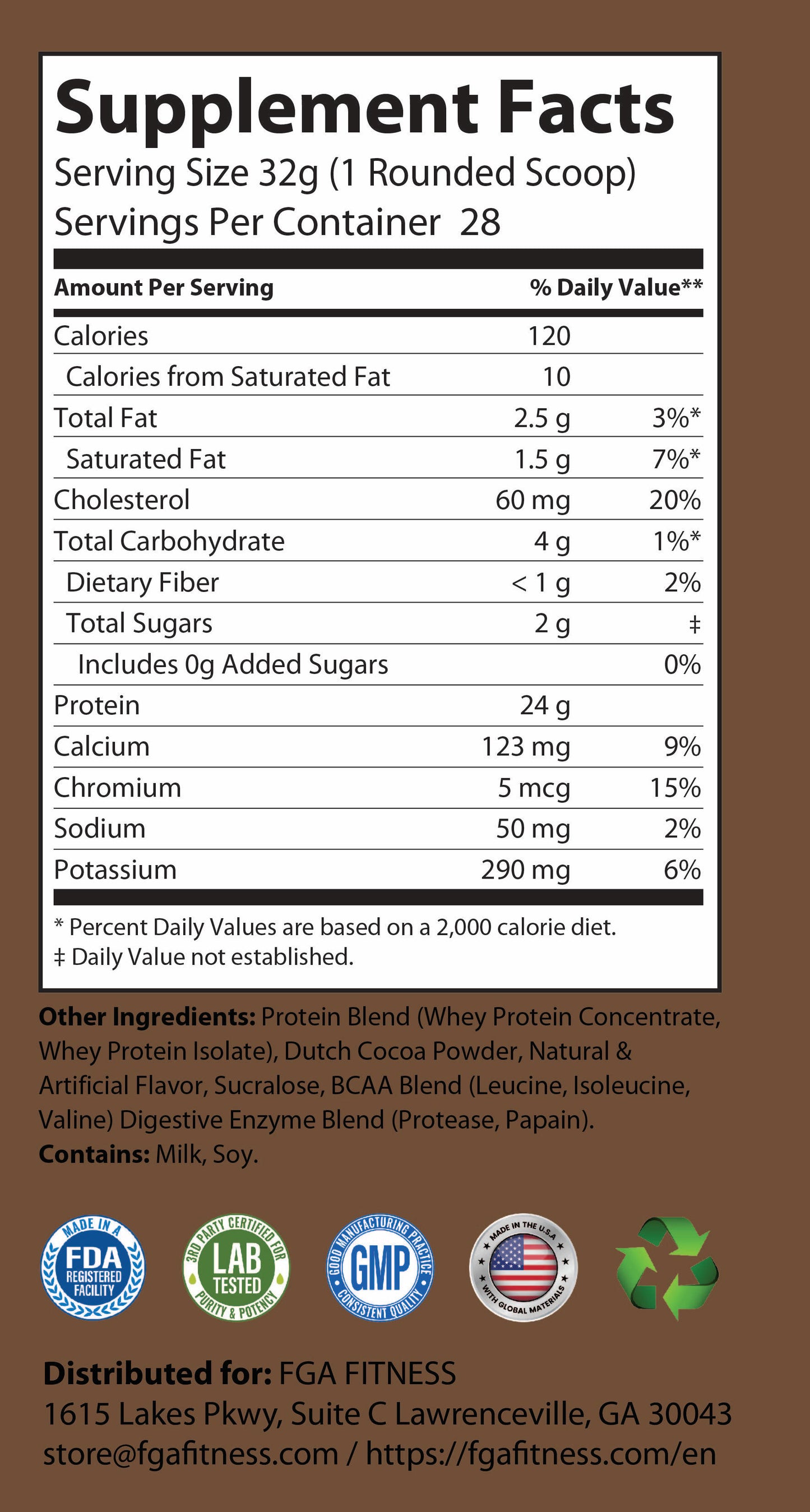 Protein Whey 2lb Chocolate