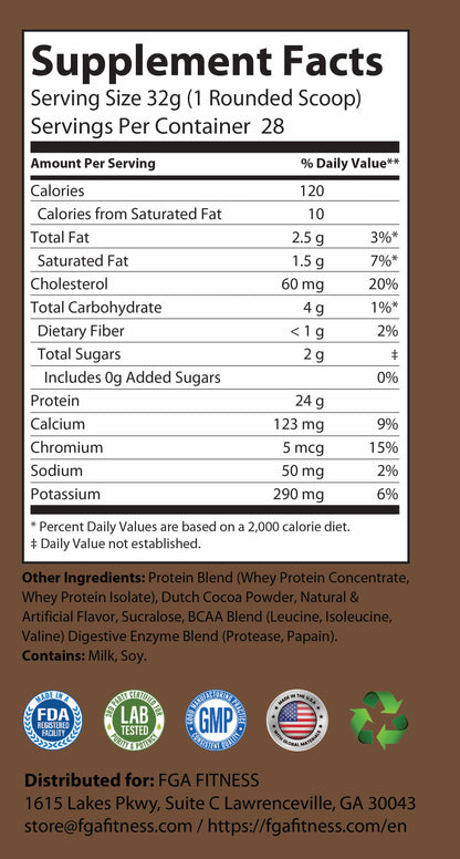 Protein Whey 2lb Chocolate