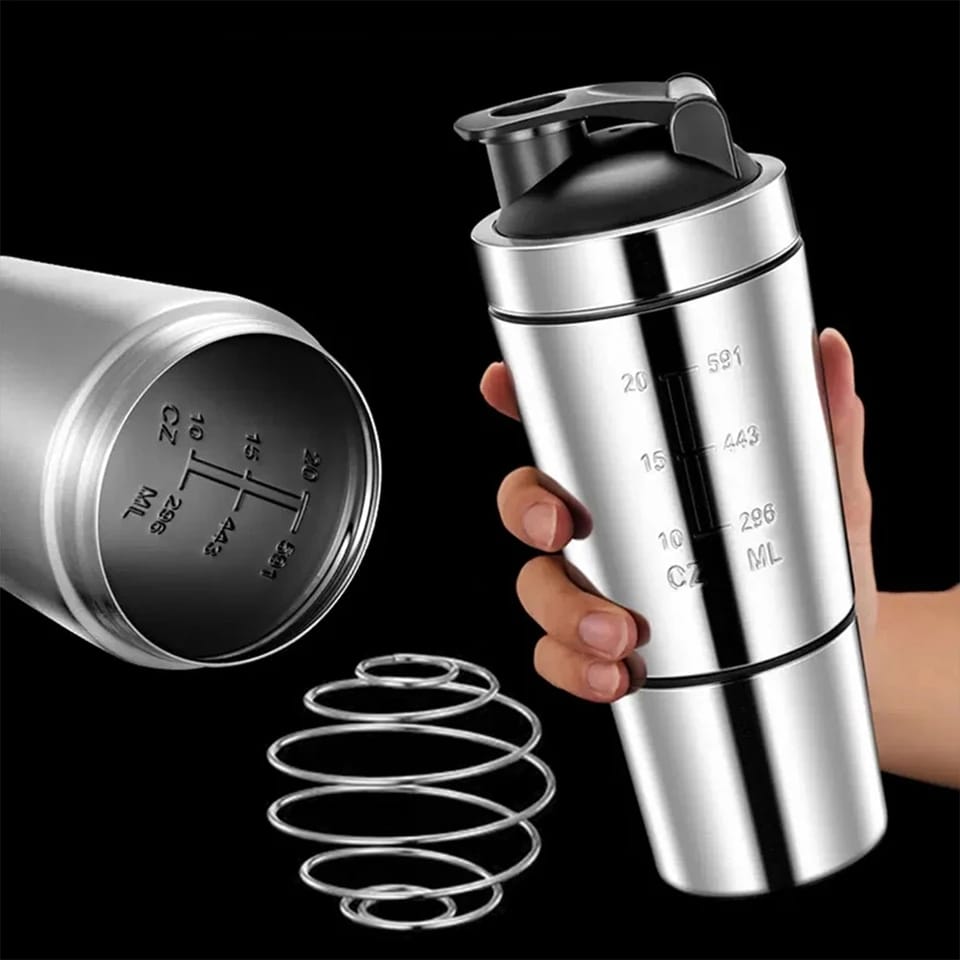 Vaso/ Shaker para Proteína Negro