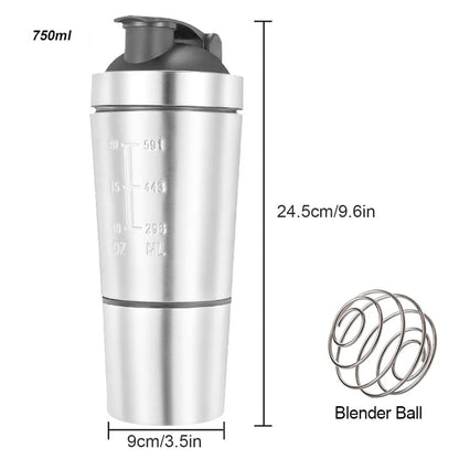 Vaso/ Shaker para Proteína Negro