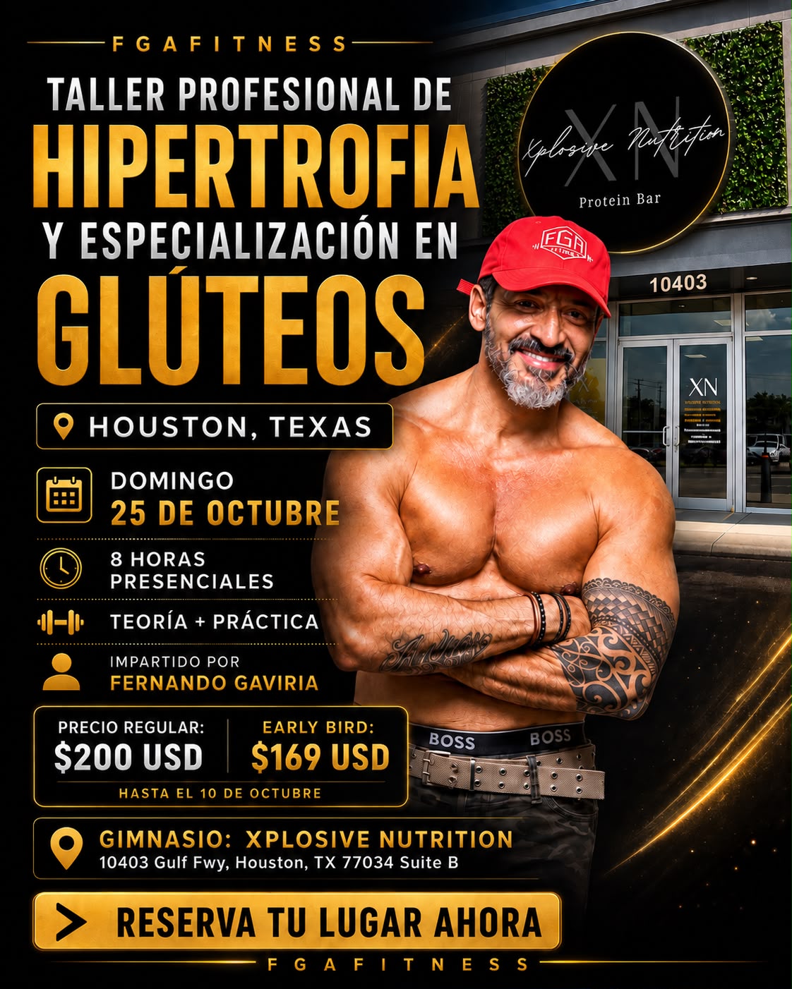 Taller Profesional de Hipertrofia y Especialización en Glúteos – Houston