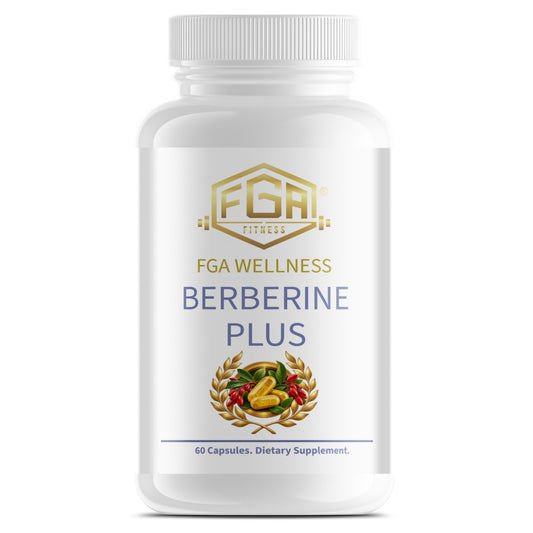 FGA Fitness Berberine Plus 1200 mg, Berberis Aristata Bark Extract, 60 Capsules, 30 Servings | Berberina