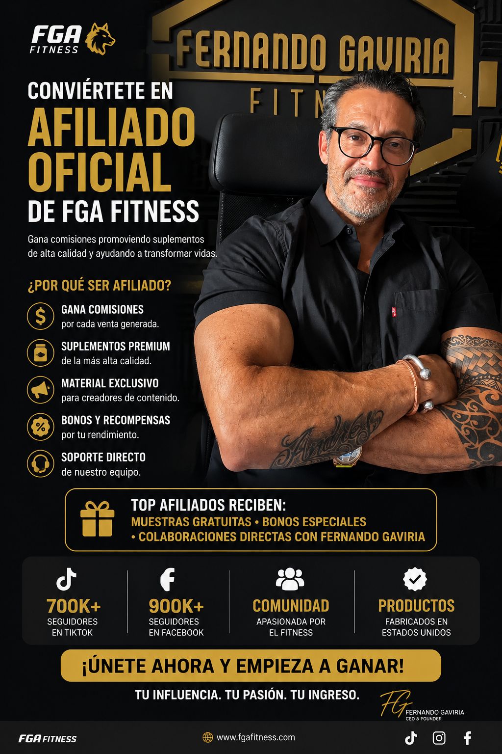 Afiliación Oficial a FGA FITNESS (Escanea el código QR)