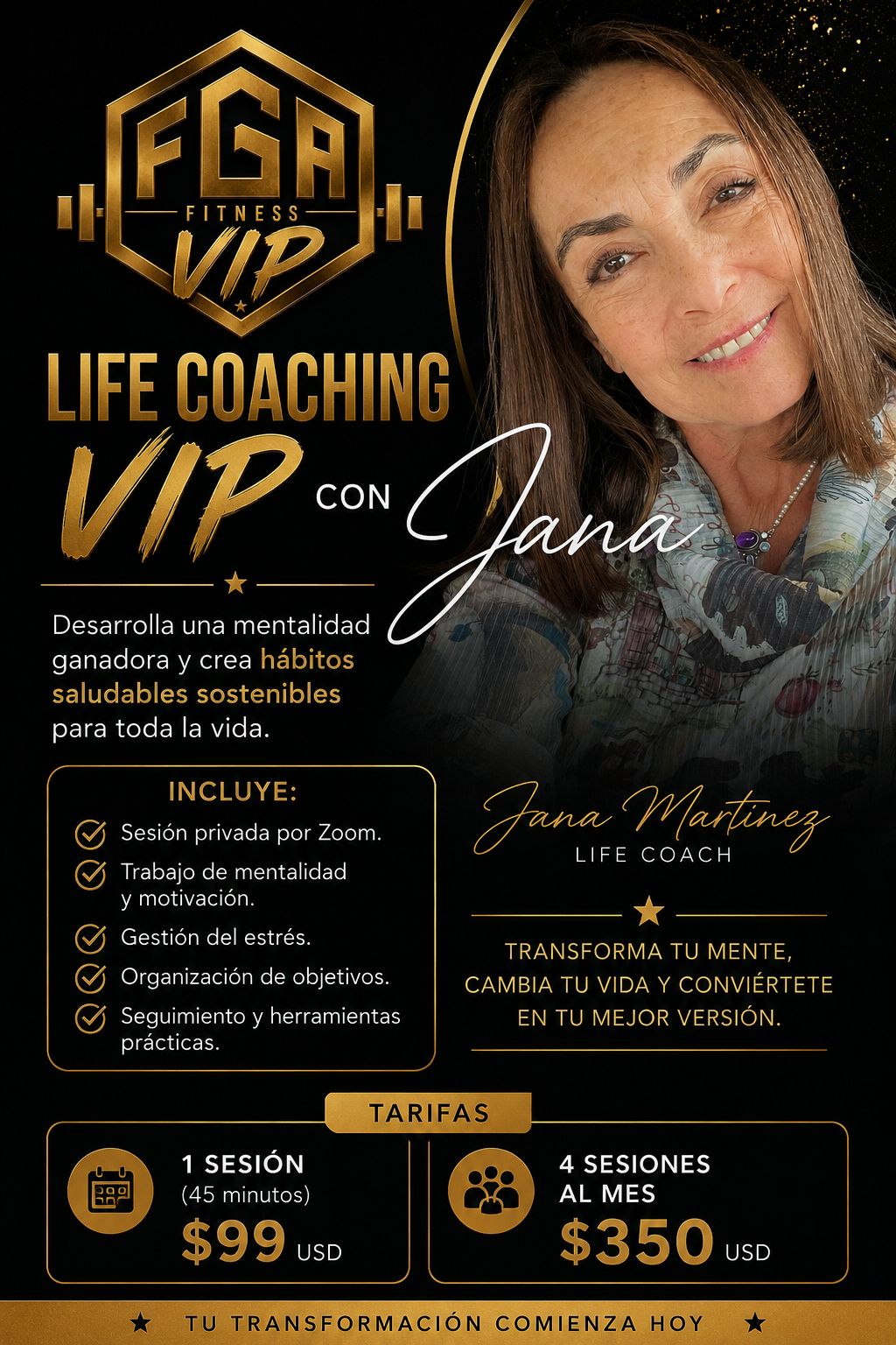 LIFE COACHING VIP CON JANA (4 SESIONES)